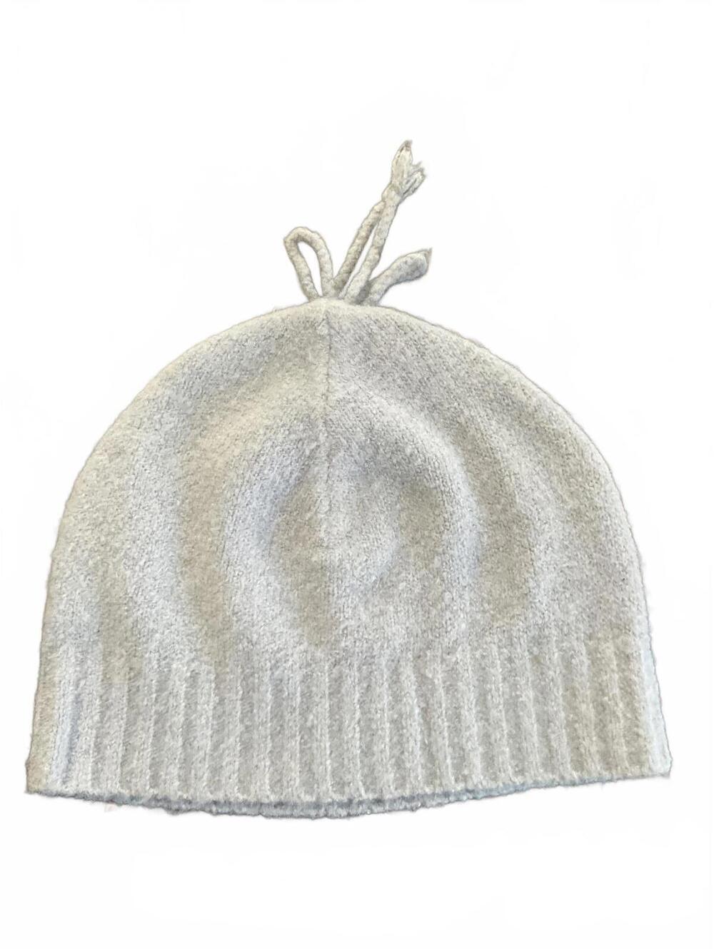 J.Jill Cozy Light Blue Wool Blend  Knit Beanie Hat